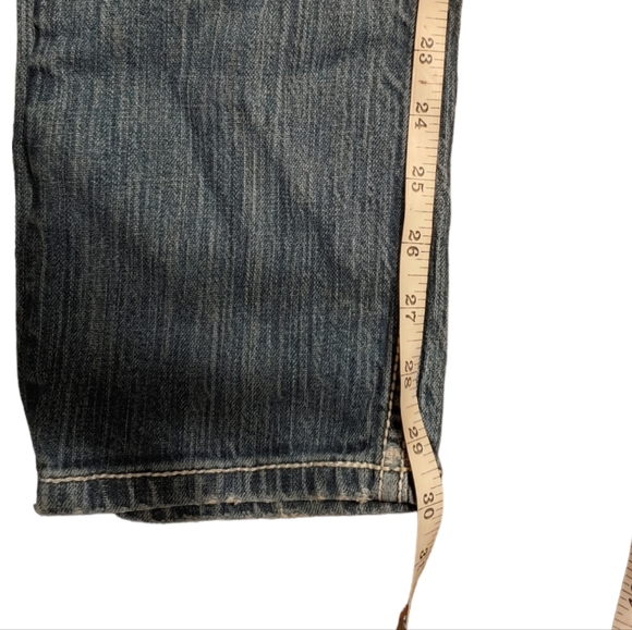 BKE Denim Culture Jeans, Straight, Size 26 Regular, Embellished Back Pockets - Picture 9 of 13